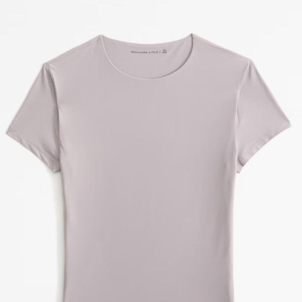 Abercrombie soft matte bodysuit grey/blue size s
